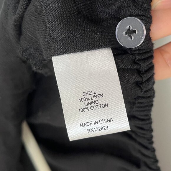 NEW Black Linen Midi Dress Top and Skirt Set - Picture 4 of 8